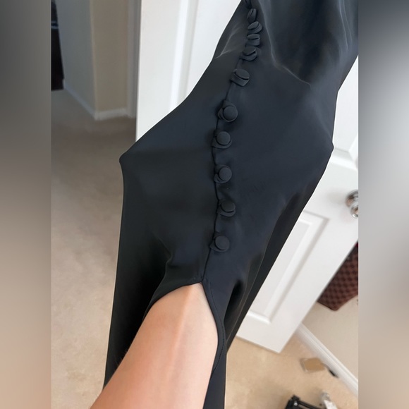 Zara Black Slip Dress Datenight DressOutfit Inspo - Picture 5 of 7